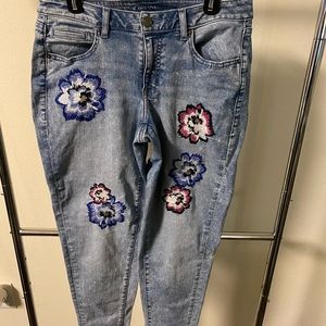 Boyfriend Floral Jeans
